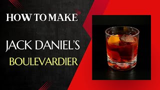 How to make Jack Daniels Boulevardier Cocktail 🍹 [upl. by Ymor]