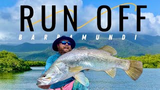 CHASING MONSTER BARRAMUNDI  Epic Runoff Fishing Adventure [upl. by Arrol414]