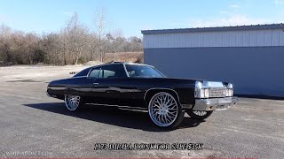 SOLD Big Block 73 Chevy Impala Hardtop Donk on 26s ReDone Interior Car Audio with 4 12s [upl. by Maccarthy]