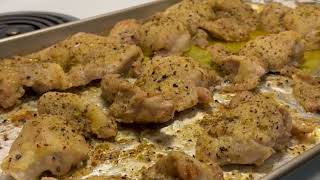 Oven Baked Chicken Thighs [upl. by Senoj]