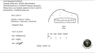 ACER GAMSAT Sample Questions Booklet Unit 9 Questions 2830 Worked Solutions by Gold Standard GAMSAT [upl. by Bucella]