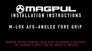 Magpul Instructions  MLOK AFG [upl. by Ajiak]