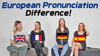 British French German Spanish Pronunciation Differences [upl. by Aigneis647]