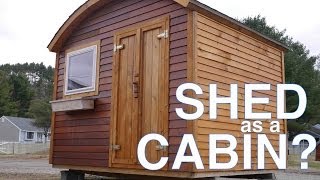 Vacation Cabin or Tiny House Potential A BowRoof Shed in Vermont [upl. by Ximena]