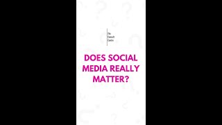 Does Social Media Really Matter  The Consult Centre [upl. by Adrienne]