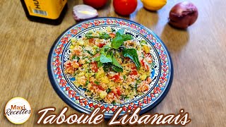 Taboulé Libanais au Boulgour Recette Facile sans Cuisson [upl. by Kinata]