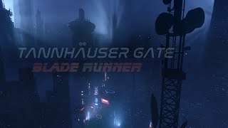 Blade Runner  TANNHAUSER GATE  Dark Ambience for Work Study and Relaxation  8 Hours [upl. by Ednutey]