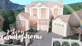 2 story family home ♡  bloxburg speedbuild  luminto [upl. by Lombard]