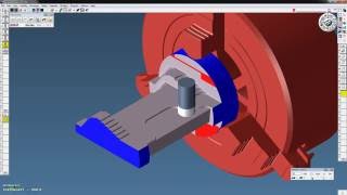 GibbsCam 4 Axis Mill CNC Machine Rendering  1964 Ford Fairlane Gas Door [upl. by Devon744]