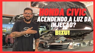 Honda civic acendendo a luz da injeção PGMFI [upl. by Flavian294]