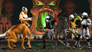 Mortal Kombat Motaro vs Cyber Kabal [upl. by Arquit]