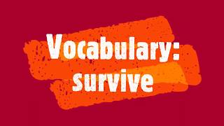 Vocabulary word map SURVIVE [upl. by Euh]