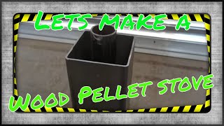 Wood Pellet Stove  Cat litter wood pellets Cheap and Easy STOVE build [upl. by Rellia]