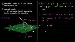 11 00 C 1 Direction Cosines of a Line Passing via Two Points E [upl. by Hoj]