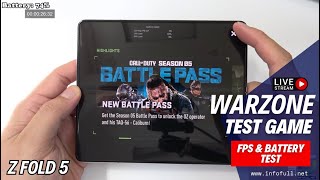 Samsung Galaxy Z Fold 5 test game Call of Duty Warzone Mobile [upl. by Pomcroy]