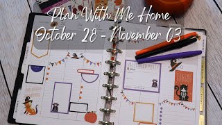 Plan With Me Home October 28  November 03 [upl. by Maddy]