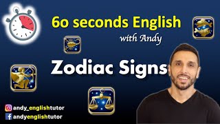 Aprenda a falar os Signos do Zodíaco em inglês Zodiac Signs Andy English Tutor [upl. by Marucci]