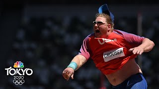 Ryan Crouser breaks Olympic record THREE TIMES to win epic shot put gold in Tokyo  NBC Sports [upl. by Huda]