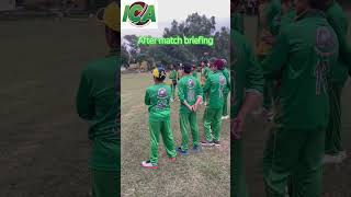 After match briefing is very important to remind them their mistakes and learn from cricket [upl. by Mchugh]