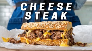 PHILLY CHEESESTEAK SANDWICH Cheese Whiz From Scratch [upl. by Rabelais]