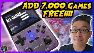 Budget Retro Handheld Under 50  Kinhank K36 Review  How to Add 7000 Games FREE [upl. by Redd122]