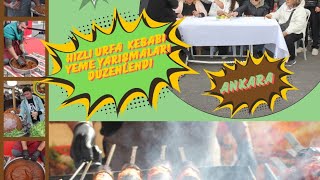 YEMEK VE BAHARAT ŞENLİĞİNDE BOL İSOTLU ÇİĞ KÖFTE VE EN HIZLI URFA KEBAPI YEME YARIŞMASI [upl. by Littell]