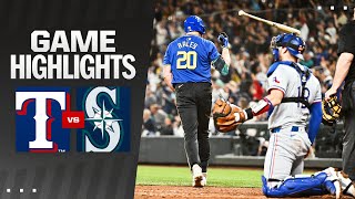 Rangers vs Mariners Game Highlights 91424  MLB Highlights [upl. by Ellebana]