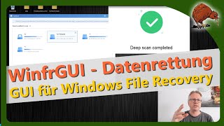 WinfrGUI Gelöschte Dateien von USBSticks Festplatten SSD SDKarten wiederherstellen [upl. by Moran]