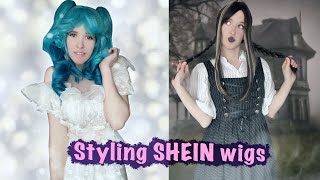 SHEIN wig haul 🤩 cosplay und daily wigs super günstig 🛒 wig Review 🥰 [upl. by Cynthea]