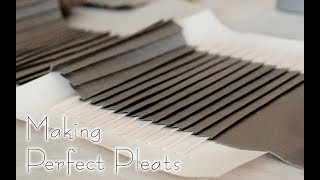 I Made a Thousand Pleats Using a Handmade Pleating Board [upl. by Leksehc609]