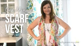 How to Make a Drapey Wrap Vest from a Scarf [upl. by Yardley616]