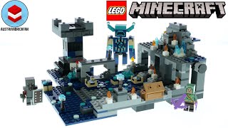 LEGO Minecraft 21246 The Deep Dark Battle  LEGO Speed Build Review [upl. by Spindell]