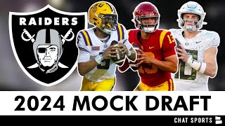 Las Vegas Raiders Mock Draft For The 2024 NFL Draft Ran On PFF Mock Draft Simulator [upl. by Westphal]