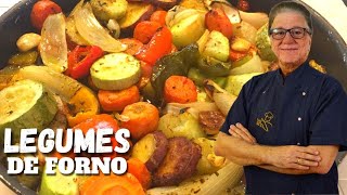 Como fazer legumes no forno  Receita SAUDÁVEL  Acompanhamento LOW CARB para o dia a dia [upl. by Harrod]