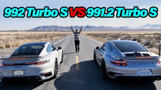 2021 Porsche 911 Turbo S 992 vs 991 2 Turbo S [upl. by Daraj773]