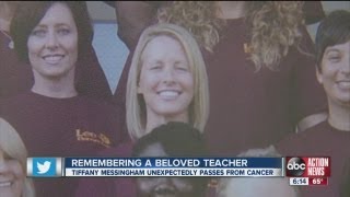 Teacher Tiffany Messingham passed away last weekend in her sleep [upl. by Llenreb29]