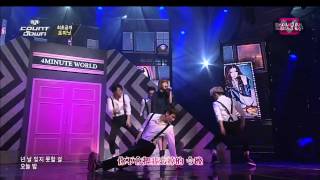 中字LIVE140320 4minute泫雅amp嘉允  들어와Come In [upl. by Akem]