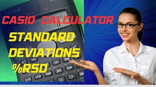 How to calculate Standard Deviations RSD using calculator [upl. by Aneladdam]