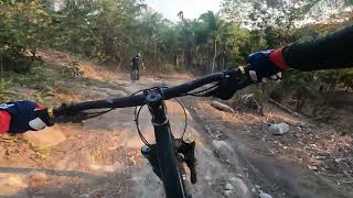 RAW Downhill Ride on a new Trail Line [upl. by Aramal810]