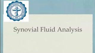 Synovial Fluid Analysis  Dr Ancheta [upl. by Hailey]