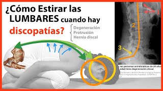 ¿Cómo hacer EJERCICIO de Estiramiento Lumbar en DISCOPATÍA 👉Degeneración Protrusión o Hernia discal [upl. by Faxen]