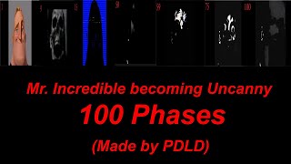 Mr Incredible becoming Uncanny 100 Phases Template Made by PDLD [upl. by Jourdan]