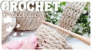 😍 CROCHET BIEN ÊTRE  LATOUT FRAÎCHEUR DE VOTRE ÉTÉ😍 TUTO ÉCONOMIQUE FACILE amp RAPIDE MamieCrochet [upl. by Thatcher520]