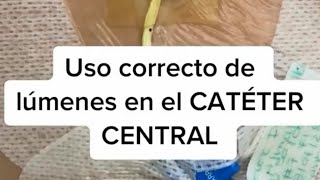 Uso correcto del cateter venoso central [upl. by Suoivatram]