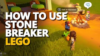 How to use Stone Breaker Fortnite Lego [upl. by Yatnahs]