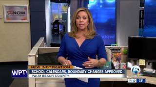 Palm Beach County school calendars boundary changes approved [upl. by Settle591]