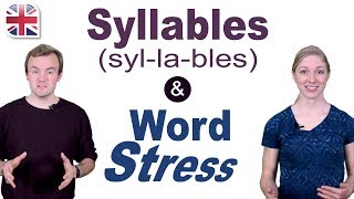 Syllables and Word Stress  English Pronunciation Lesson [upl. by Sherl]