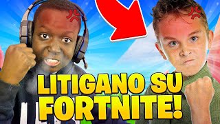 IL FRATELLINO LITIGA SU FORTNITE 👦🏽😡 😤🤣“INSULT😳“ [upl. by Tanberg102]