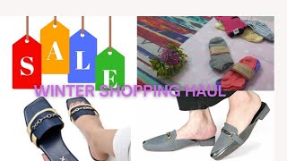 Winter Shopping Haul 2024 With TryOn  Pakistani Shoe Brand Shopping From Sale [upl. by Fidelis684]