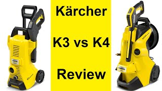 Karcher K3 vs K4 High Pressure Washer Comparison Review [upl. by Melquist]